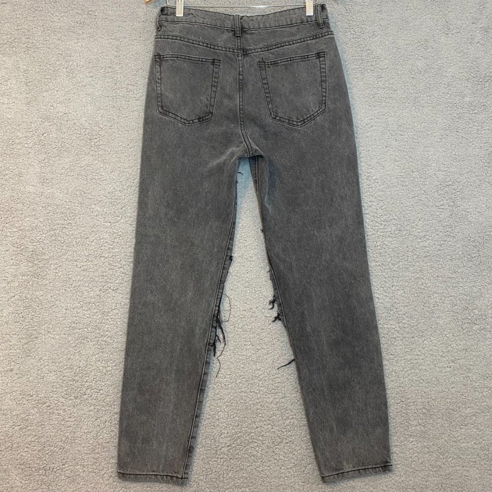 Adika Davis Straight Jeans Black Wash Large NEW Y2K - Picture 3 of 15